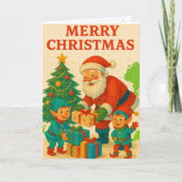 Frohe Furzmas! Lustiger Furzender Weihnachtsmann & Feiertagskarte