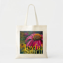 Frohe Geist Coneflower Buchtasche Tragetasche