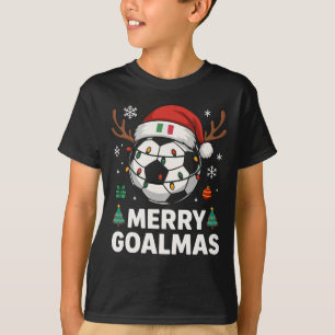 Frohe Goalmas Italien - Lustiger Fußball-Weihnacht T-Shirt