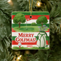 'Frohe Golf-Weihnachten!' Benutzerdefiniertes Golf