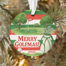 'Frohe Golfmas!' Golfspieler Individuell anpassbar
