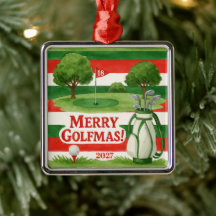 'Frohe Golfmas!' Golfspieler Individuelles Jahresg