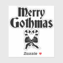 Frohe Gothmas Schwarz-Weiß-Kandiszuckerherz