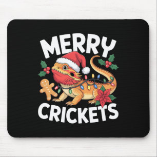 Frohe Grillen! Barted Dragon Christmas Puff Mousepad