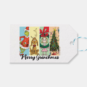 Frohe Grinch-Weihnachten Collage Geschenkanhänger