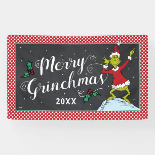 Frohe Grinch-Weihnachten Grinch-Weihnachtsfeier Banner
