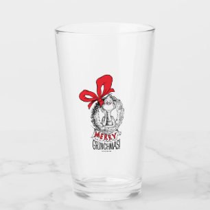 Frohe Grinch-Weihnachten Kranz Grinch Glas