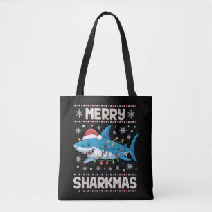 Frohe Haifrohnachten Santa hässliche Weihnachtslic Tasche