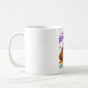 Frohe Hallothanksmas 2026 Truthahn Geist Kürbis Kaffeetasse