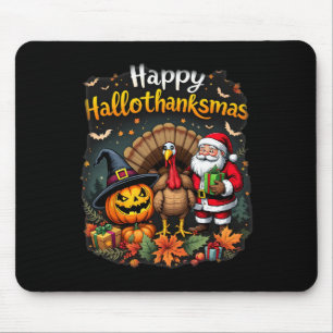 Frohe Hallothanksmas für Halloween Thanksmas Holid Mousepad