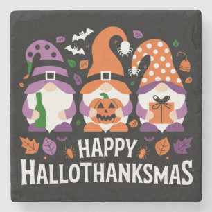 Frohe Hallothanksmas Gnome Liebhaber Frohe Weihnac Steinuntersetzer
