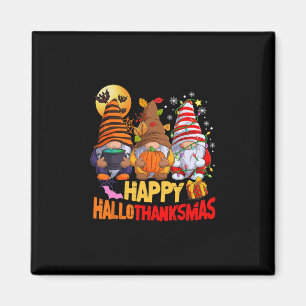 Frohe Hallothanksmas Gnome Liebhaber Halloween Frö Magnet