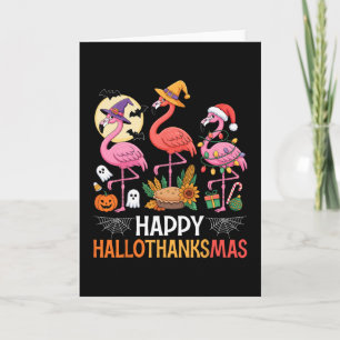 Frohe Hallothanksmas Weihnachten Halloween Ernteda Karte