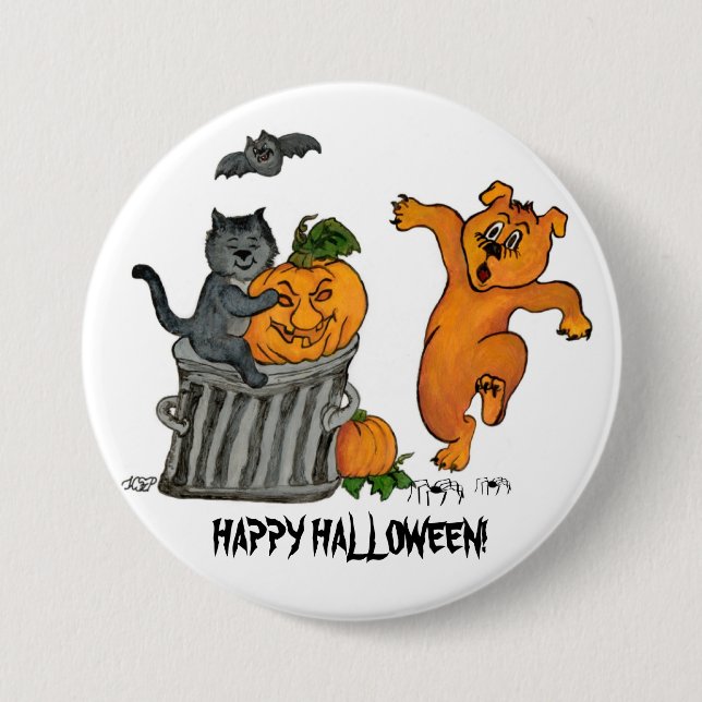 Frohe Halloween! 5 Button (Vorderseite)