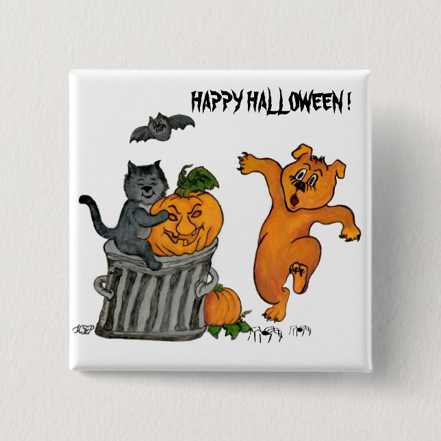 Frohe Halloween! 5 Button (Vorderseite)