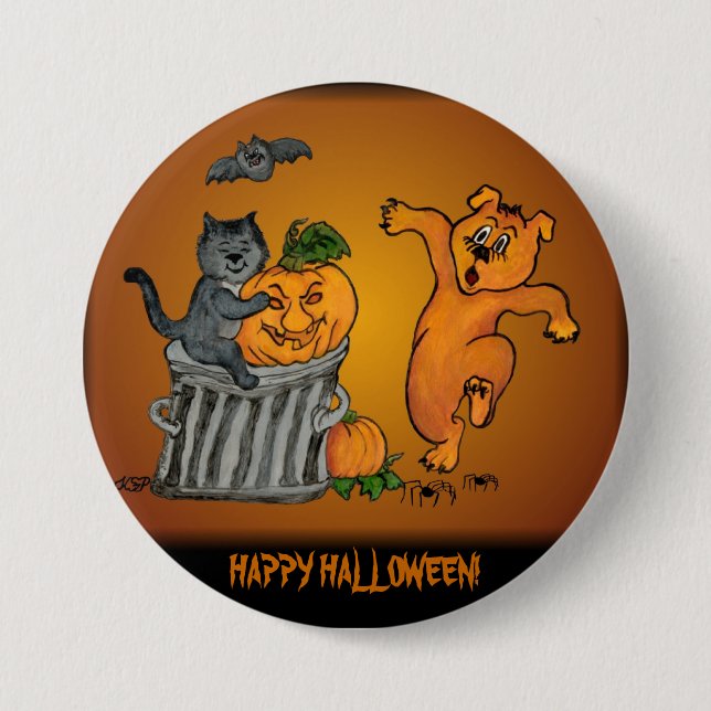Frohe Halloween! 5 Button (Vorderseite)