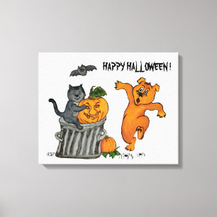 Frohe Halloween! 5 Leinwanddruck
