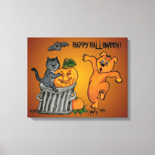 Frohe Halloween! 5 Leinwanddruck