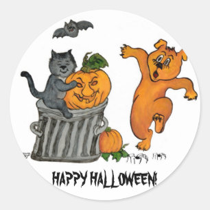Frohe Halloween! 5 Runder Aufkleber
