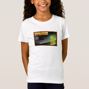 Frohe Halloween & Blume - T-Shirt