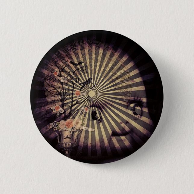 Frohe Halloween! Button (Vorderseite)