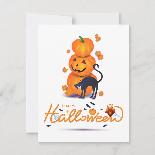 Frohe Halloween! Feiertagskarte (Vorderseite)