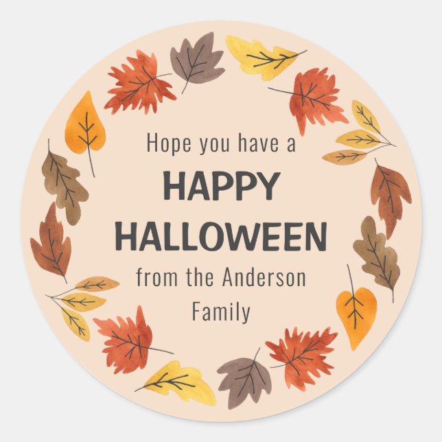 Frohe Halloween-Fun-Aufkleber für alle Altersgrupp Runder Aufkleber (Vorderseite)
