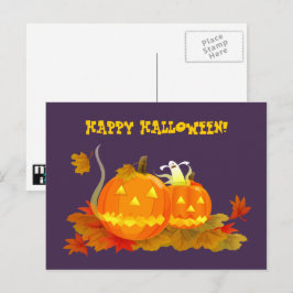 Frohe Halloween! Funny Jack O'Lantern Postkarte