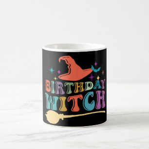 Frohe Halloween-Geburtstag Hexe Kaffeetasse
