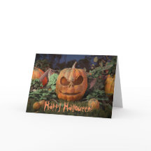 Frohe Halloween! Grußkarte