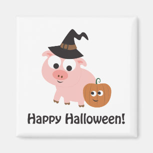 Frohe Halloween! Hexe Magnet