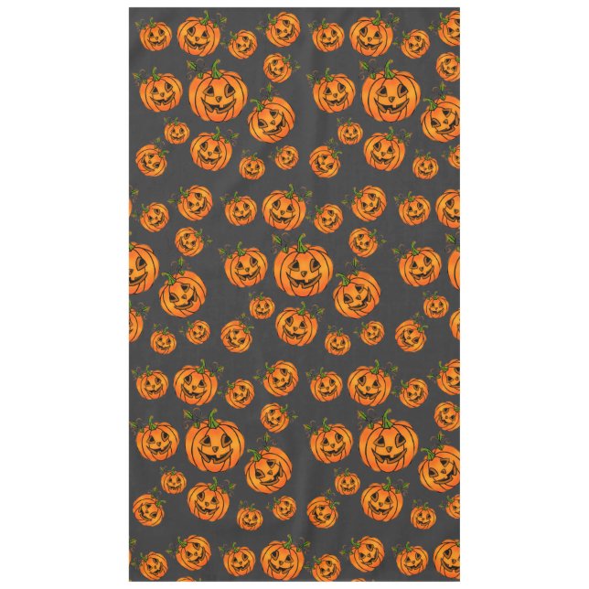 Frohe Halloween-Jack-o-Laterne, Trick-to-Leckerei Tischdecke (Vorderseite)