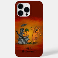 Frohe Halloween! Katzen-Hund und Spider