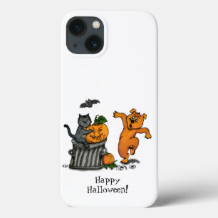 Frohe Halloween! Katzen-Hund und Spider Case-Mate iPhone Hülle