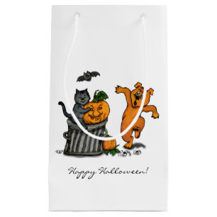 Frohe Halloween! Katzen-Hund und Spider Kleine Geschenktüte