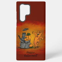 Frohe Halloween! Katzen-Hund und Spider