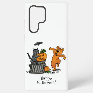 Frohe Halloween! Katzen-Hund und Spider Samsung Galaxy Hülle