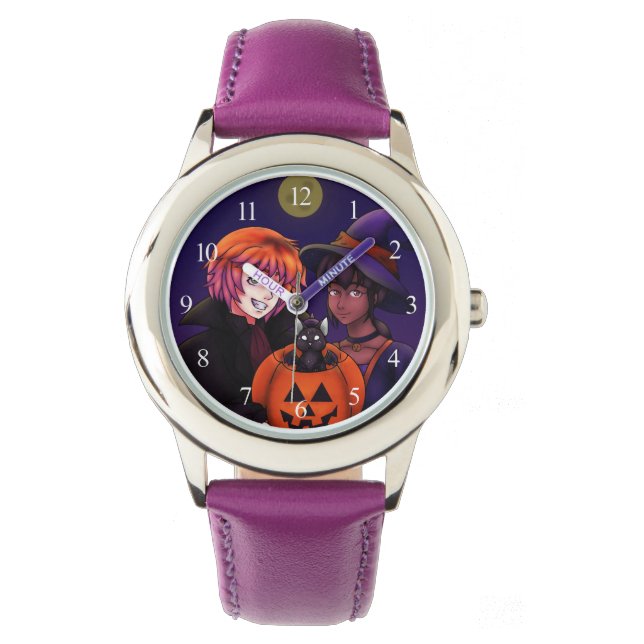 Frohe Halloween-Kostüme Armbanduhr (Vorderseite)