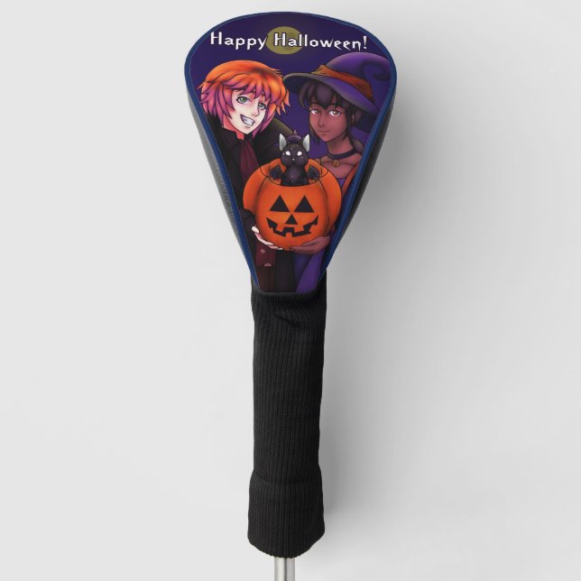 Frohe Halloween-Kostüme Golf Headcover (Vorderseite)