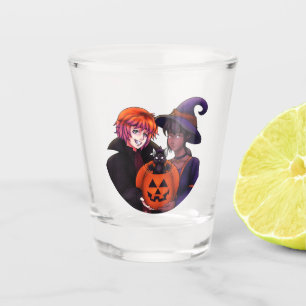 Frohe Halloween-Kostüme Schnapsglas