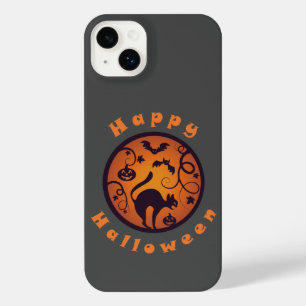 Frohe Halloween Laternenschwarze Katzen Spinnen un iPhone 14 Plus Hülle