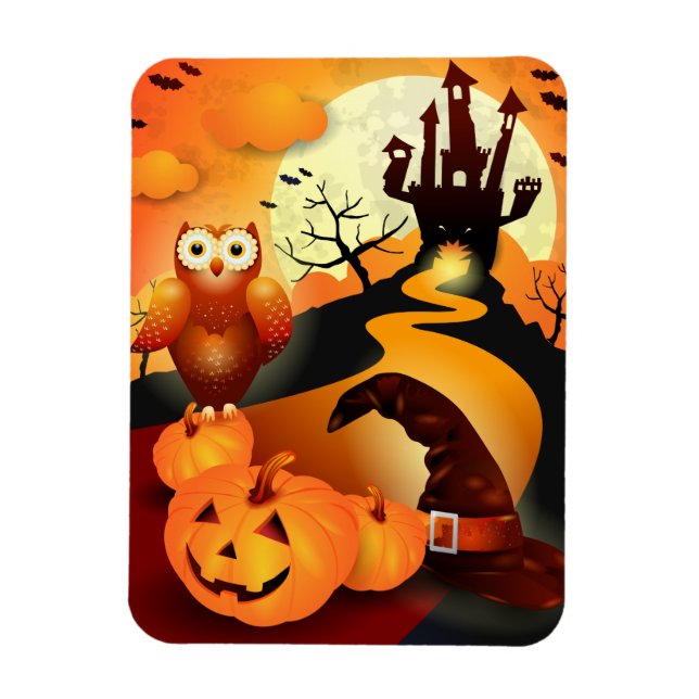 Frohe Halloween! Magnet (Vertikal)