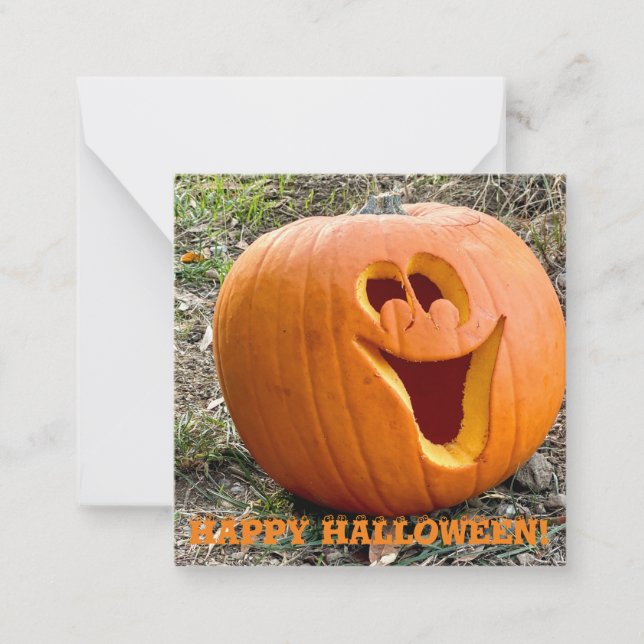 Frohe Halloween! Mitteilungskarte (Vorderseite)