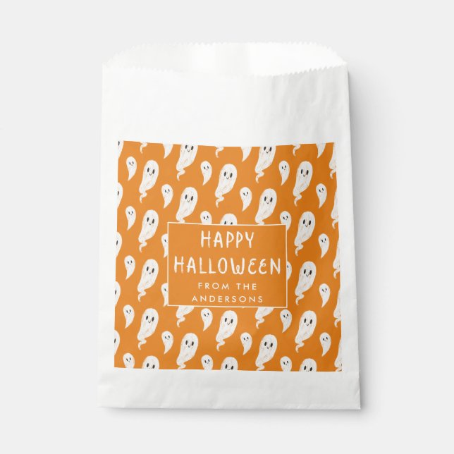 Frohe Halloween Party Leckerei Tasche Geschenktütchen (Vorderseite)
