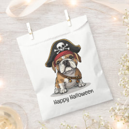Frohe Halloween Pirate English Bulldog Skull Geschenktütchen