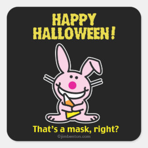 Frohe Halloween! Quadratischer Aufkleber