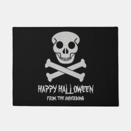 Frohe Halloween Schädel und Knochen Doormat Fußmatte