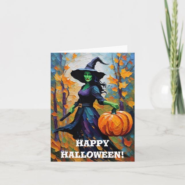 Frohe Halloween! Urlaubskarte Feiertagskarte (Vorderseite)