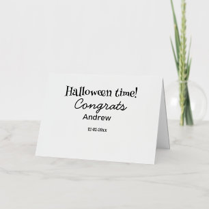 Frohe Halloween-Zeit Name Datum Jahr Abschluss