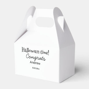 Frohe Halloween-Zeit Name Datum Jahr Abschluss Geschenkschachtel
